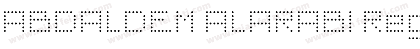 ABDALDEM ALARABI Regular字体转换